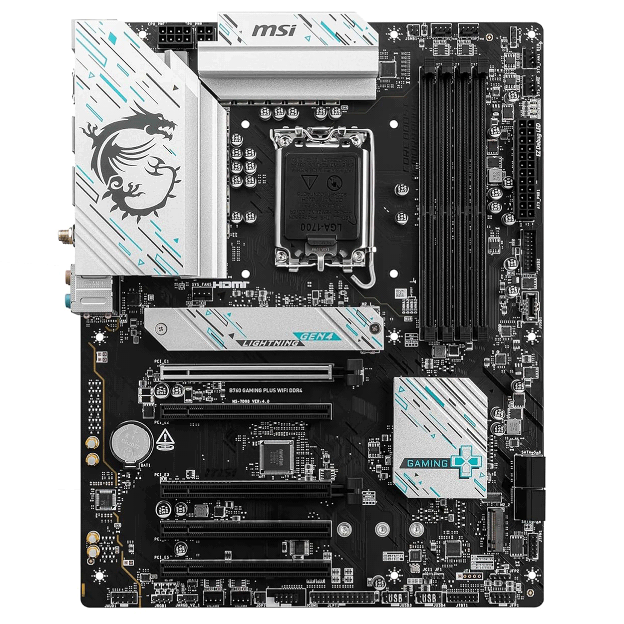 PC Bundle - Intel Core i7 14700KF - MSI B760 Gaming Plus Wifi DDR4 - 16GB Kingston Fury Beast DDR4-3200 Kit