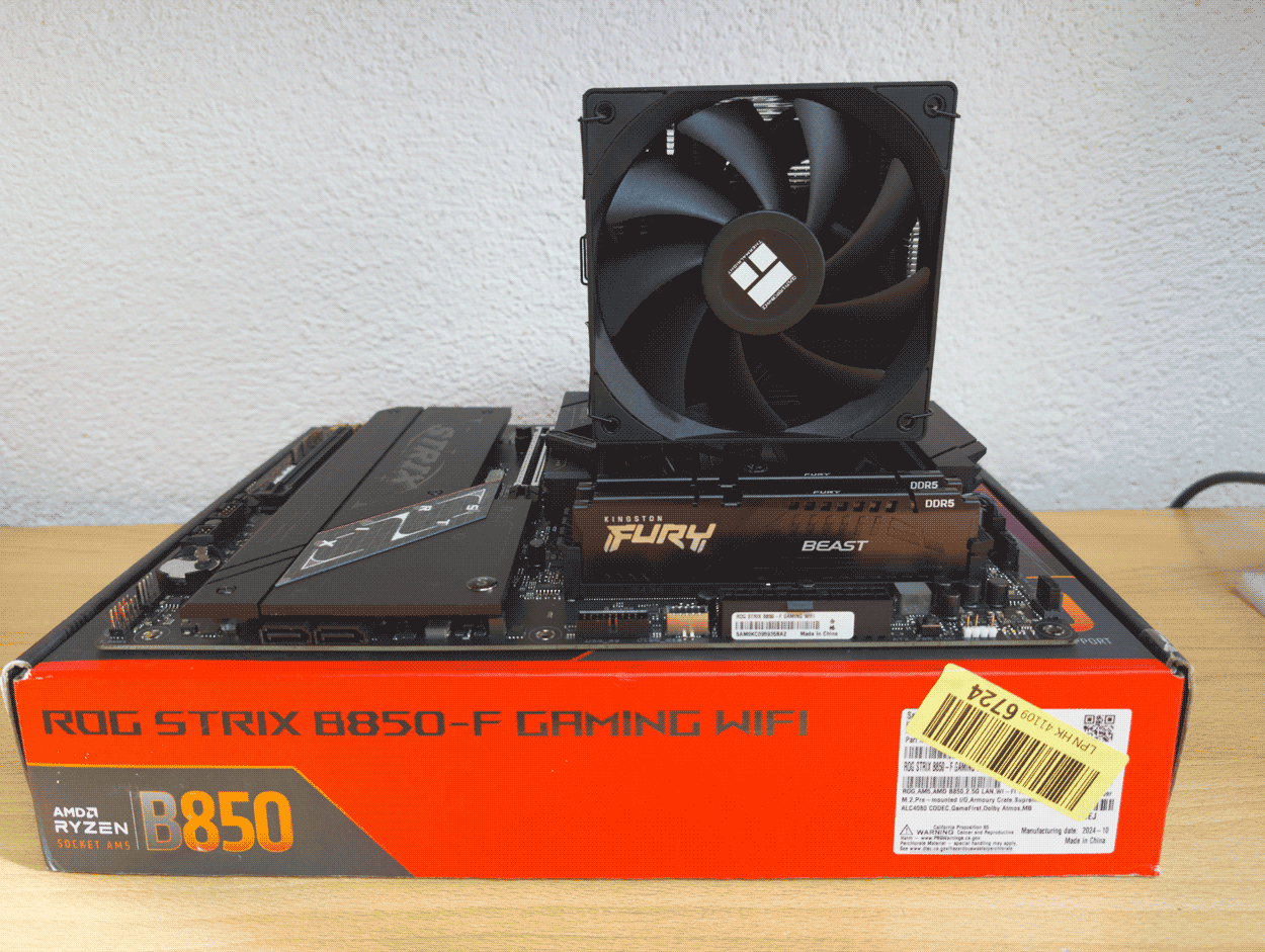 Widerruf-PC Bundle - AMD Ryzen 5 7600X3D - Asus Rog Strix B850-F Gaming - 16GB Fury Beast CL30 DDR5-6000MHz (2x8GB) Ram