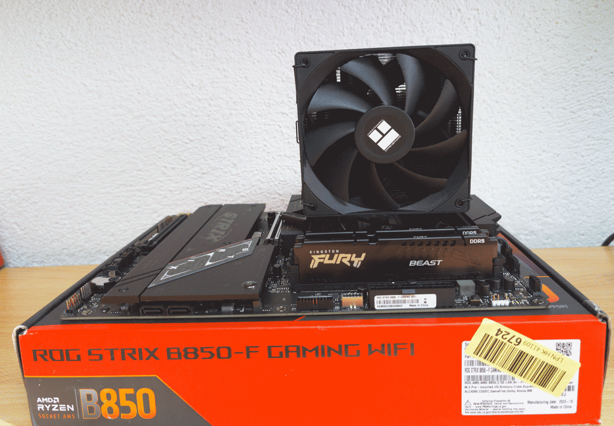 Widerruf-PC Bundle - AMD Ryzen 5 7600X3D - Asus Rog Strix B850-F Gaming - 16GB Fury Beast CL30 DDR5-6000MHz (2x8GB) Ram