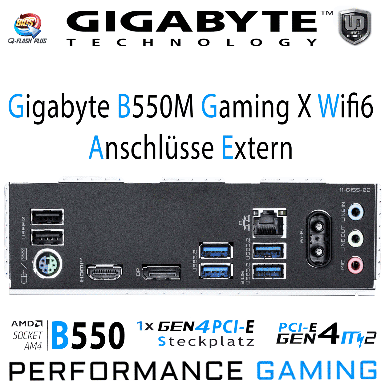 PC Bundle - AMD Ryzen 5 5500 - Gigabyte  B550M Gaming X Wifi6 - 16GB DDR4-3200 Dual Kit