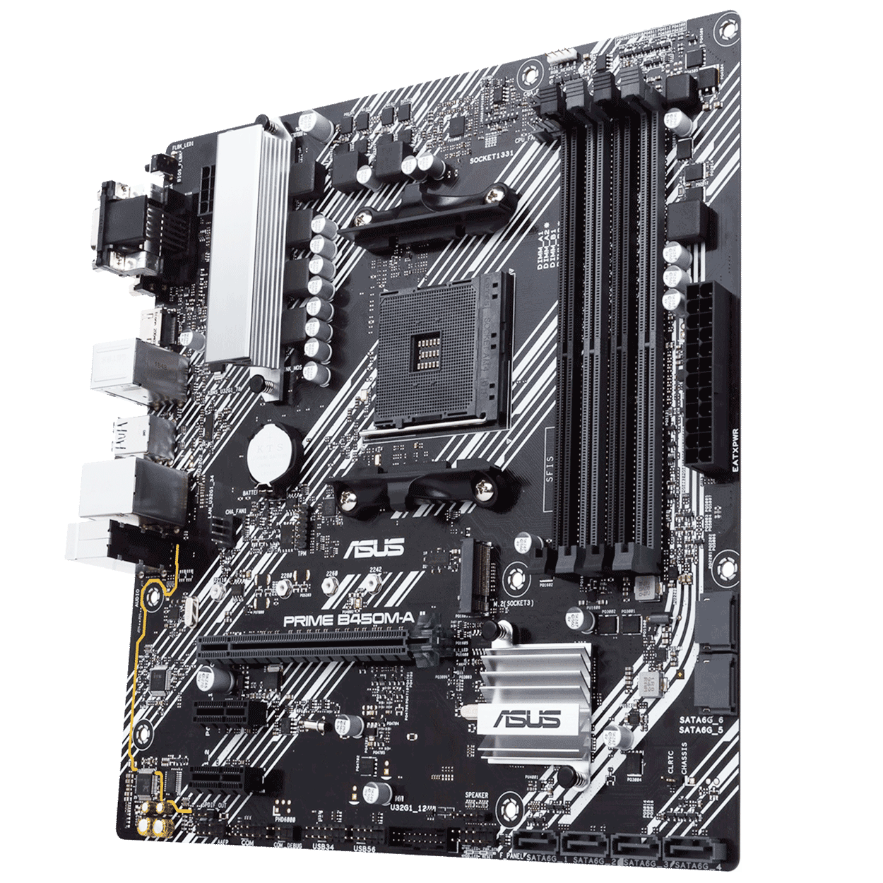 PC Bundle - AMD Ryzen 5 5500GT - ASUS Prime B450M-A II AM4 - 16GB DDR4-3200 Dual Kit schwarz