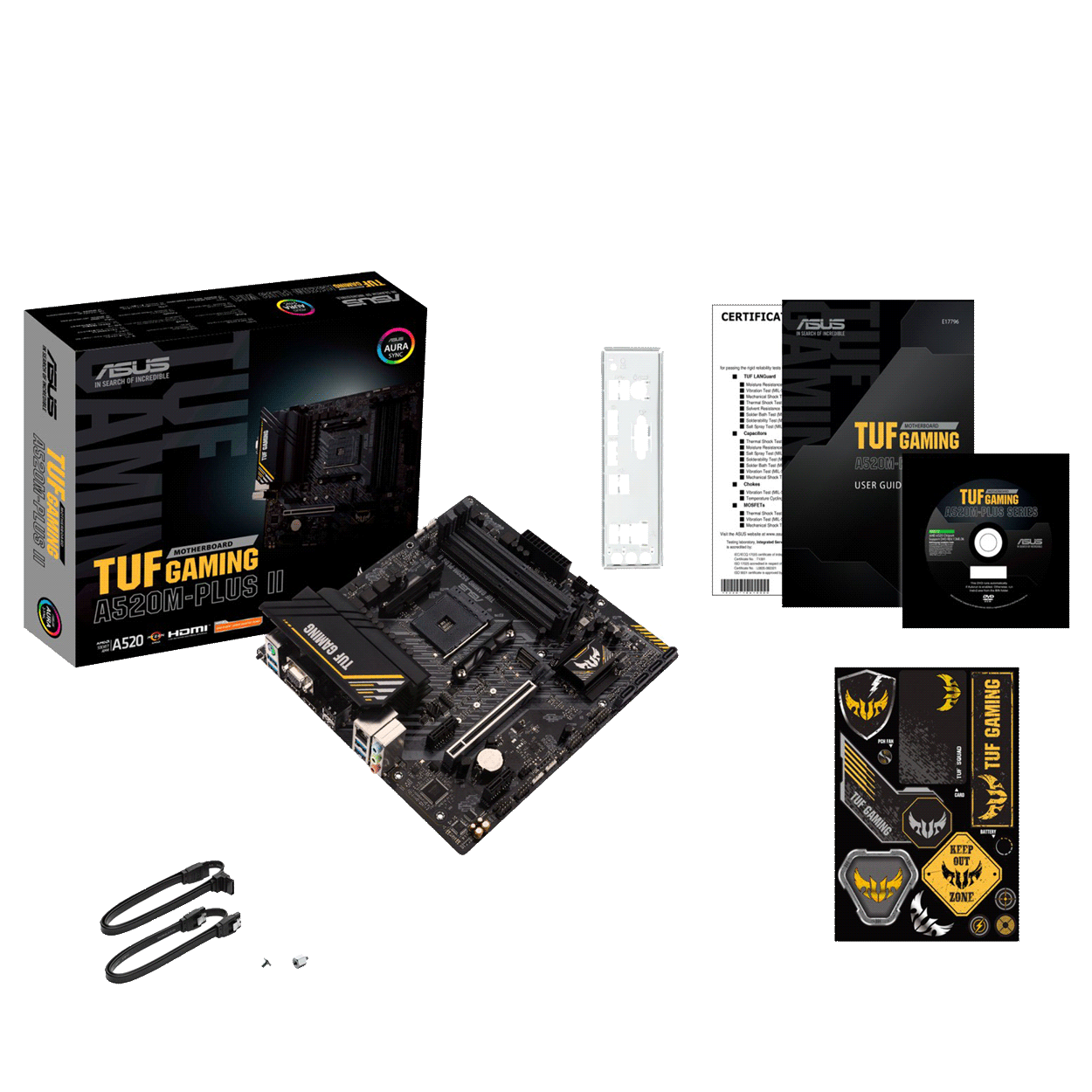 PC Bundle - AMD Ryzen 5 5500GT - ASUS TUF GAMING A520M-PLUS II - 16GB DDR4-3200 Dual Kit schwarz
