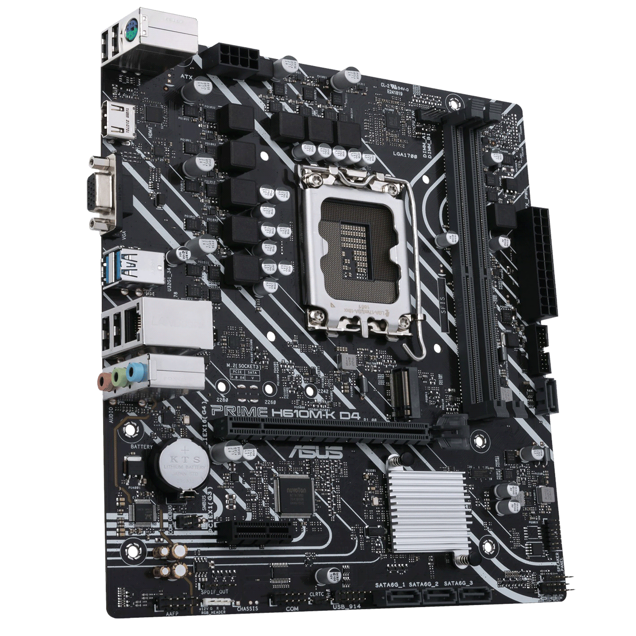 PC Bundle - Intel Core i5 12400F - ASUS Prime H610M-K D4 - 16GB Fury Beast DDR4-3200MHz Kit schwarz