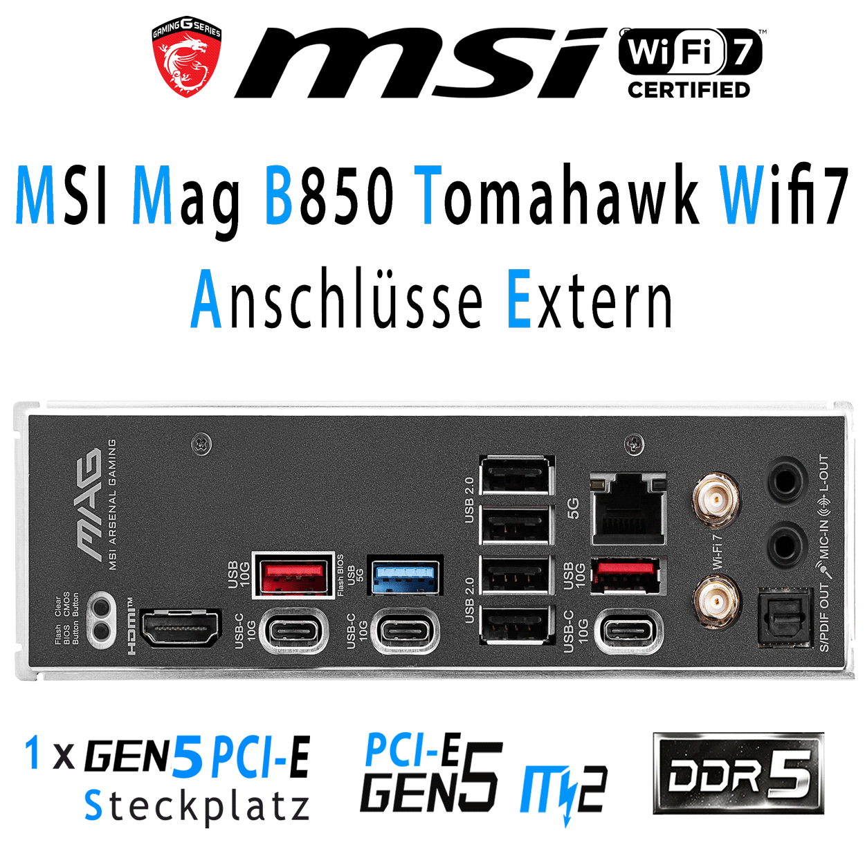 PC Bundle - AMD Ryzen 7 9800X3D - MSI Mag B850 Tomahawk Wifi7 - 16GB Kingston Fury Beast DDR5-6000 Kit