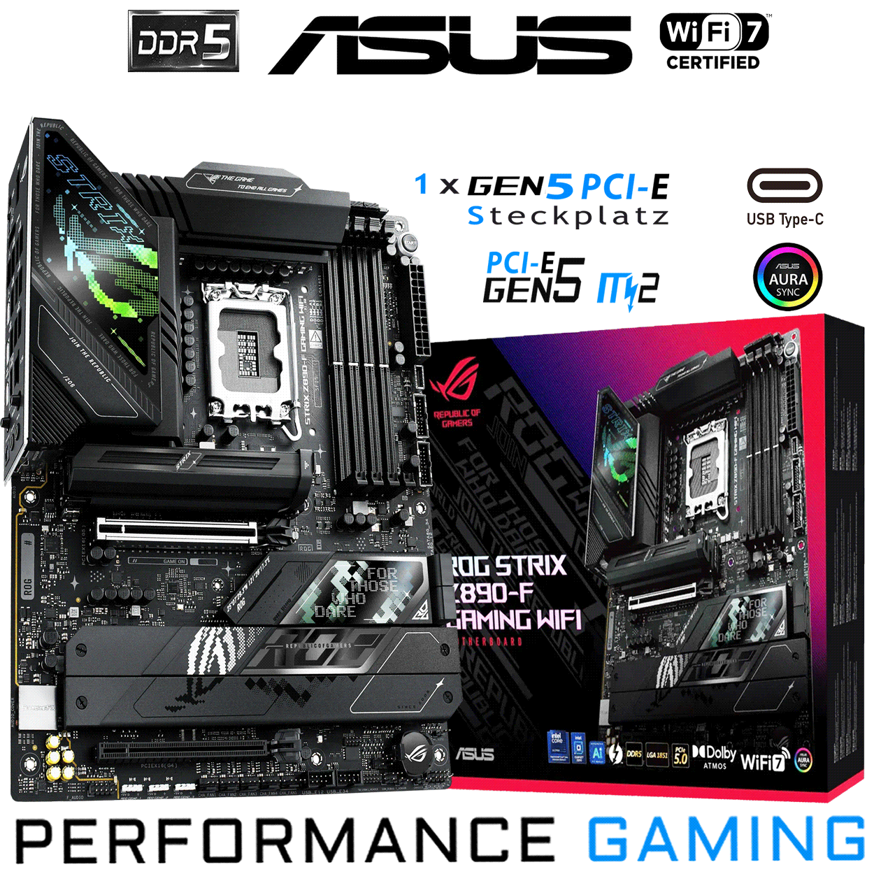PC Bundle - Intel Core i7 Ultra 265K - Asus Rog Strix Z890-F Gaming Wifi - 16GB Kingston Fury Beast DDR5-6000 Kit