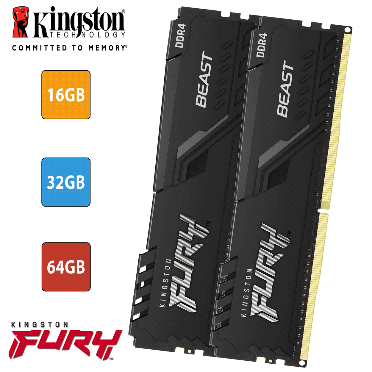 PC Bundle - Intel Core i5 12400F - ASUS Prime H610M-K D4 - 16GB Fury Beast DDR4-3200MHz Kit schwarz