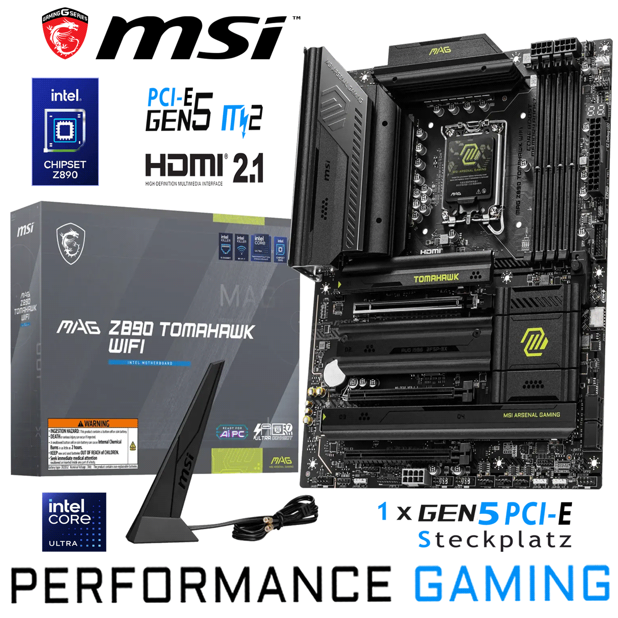 PC Bundle - Intel Core i7 Ultra 265K - MSI MAG Z890 Tomahawk WIFI - 16GB Kingston Fury Beast DDR5-6000 Kit