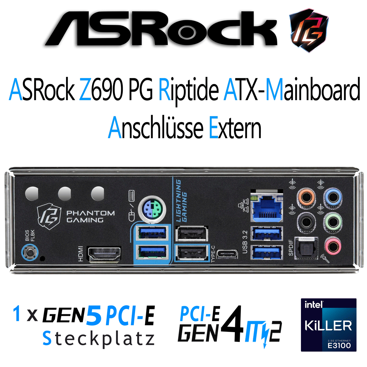 PC Bundle - Intel Core i3 14100F - ASRock Z690 PG Riptide DDR4 - 16GB Fury Beast DDR4-3200MHz Dual Kit