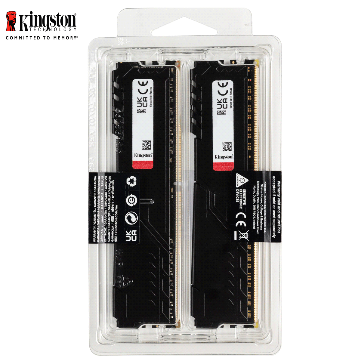 32GB Kingston FURY Beast DDR4-3600 CL18-22-22 DIMM (2x 8GB) Dual Kit of 2 schwarz