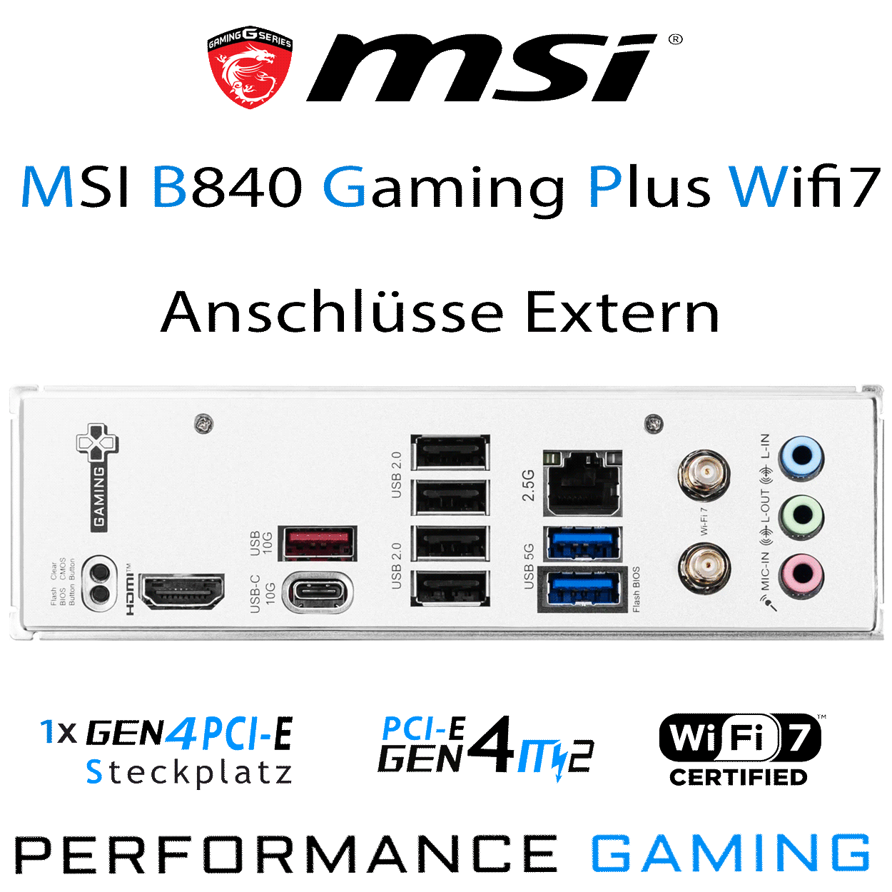 PC Bundle - AMD Ryzen 7 7800X3D - MSI B840 Gaming Plus Wifi7 - 16GB Kingston Fury Beast DDR5-6000 Kit