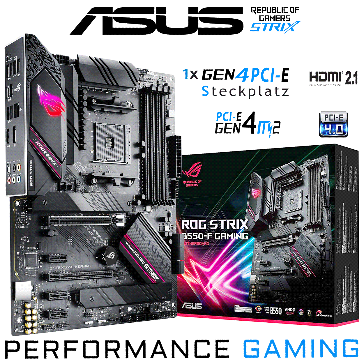 Asus Rog Strix B550-F Gaming Sockel AM4 DDR4 ATX Mainboard