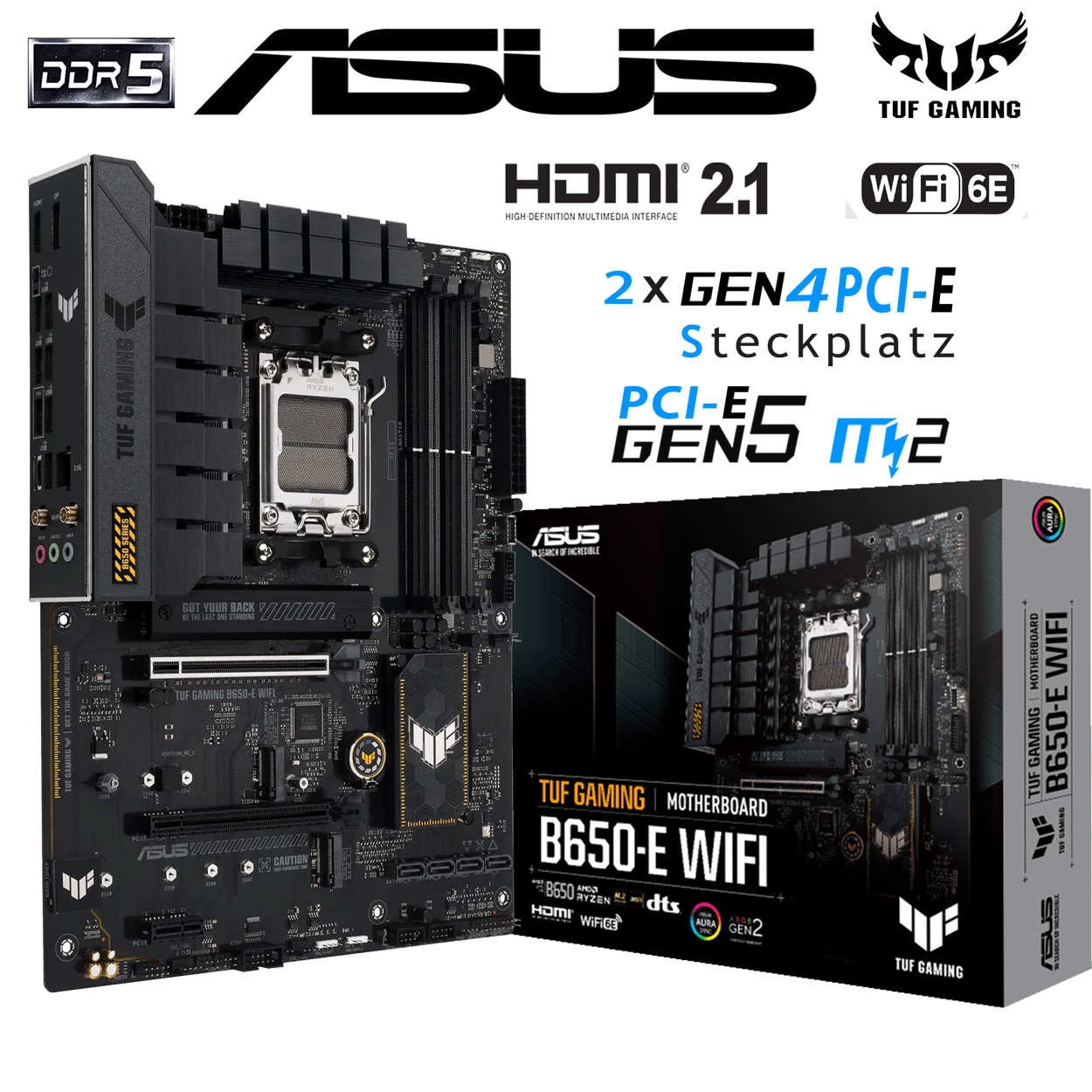 PC Bundle - AMD Ryzen 7 7800X3D - ASUS TUF Gaming B650-E WIFI - 16GB Kingston Fury Beast DDR5-6000 Kit