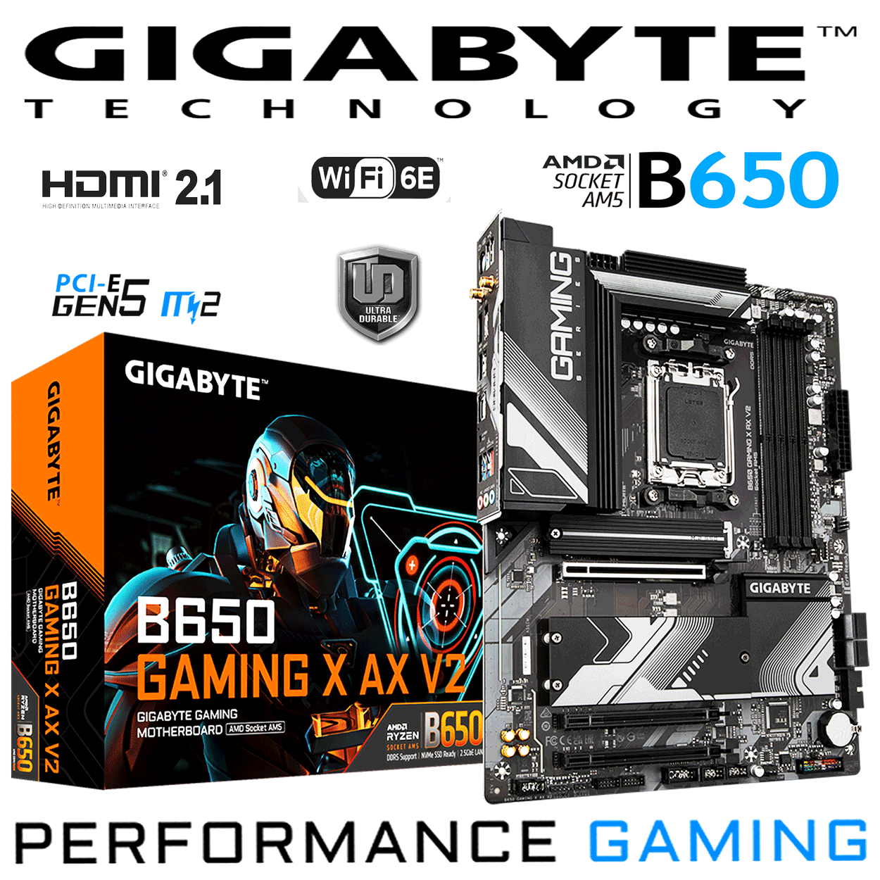 PC Bundle - AMD Ryzen 5 7600X3D - Gigabyte B650 GAMING X AX V2 - 16GB Kingston Fury Beast DDR5-6000 Kit