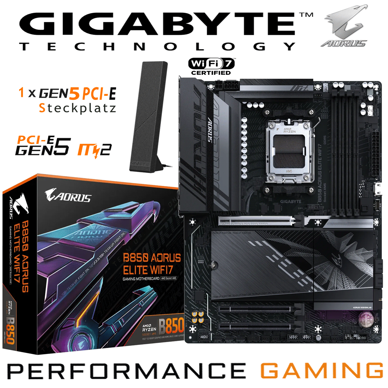 PC Bundle - AMD Ryzen 7 9800X3D - Gigabyte B850 Aorus Elite Wifi7- 16GB Kingston Fury Beast DDR5-6000 Kit