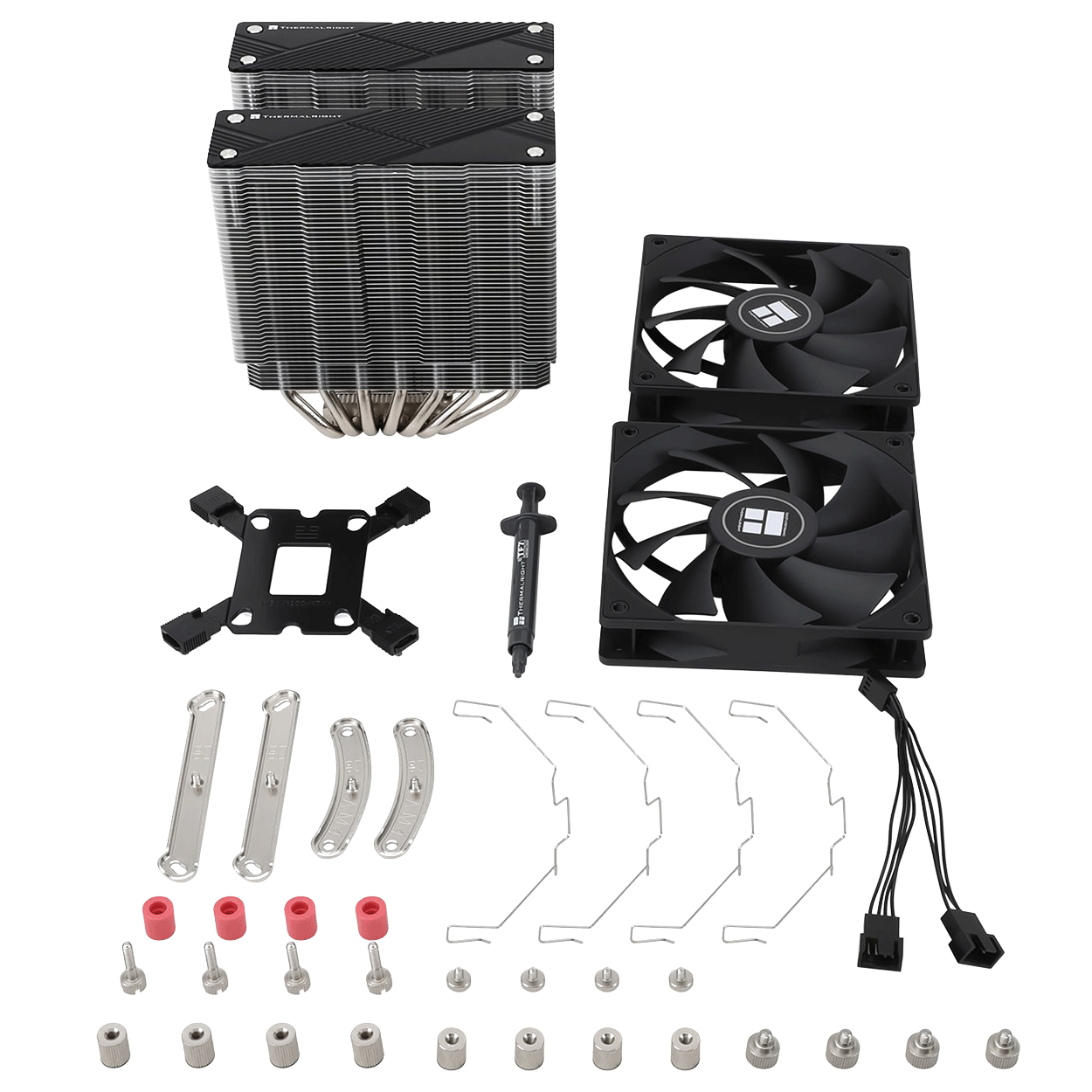 Thermalright Phantom Spirit 120 Dual Tower CPU Kühler schwarz/silber