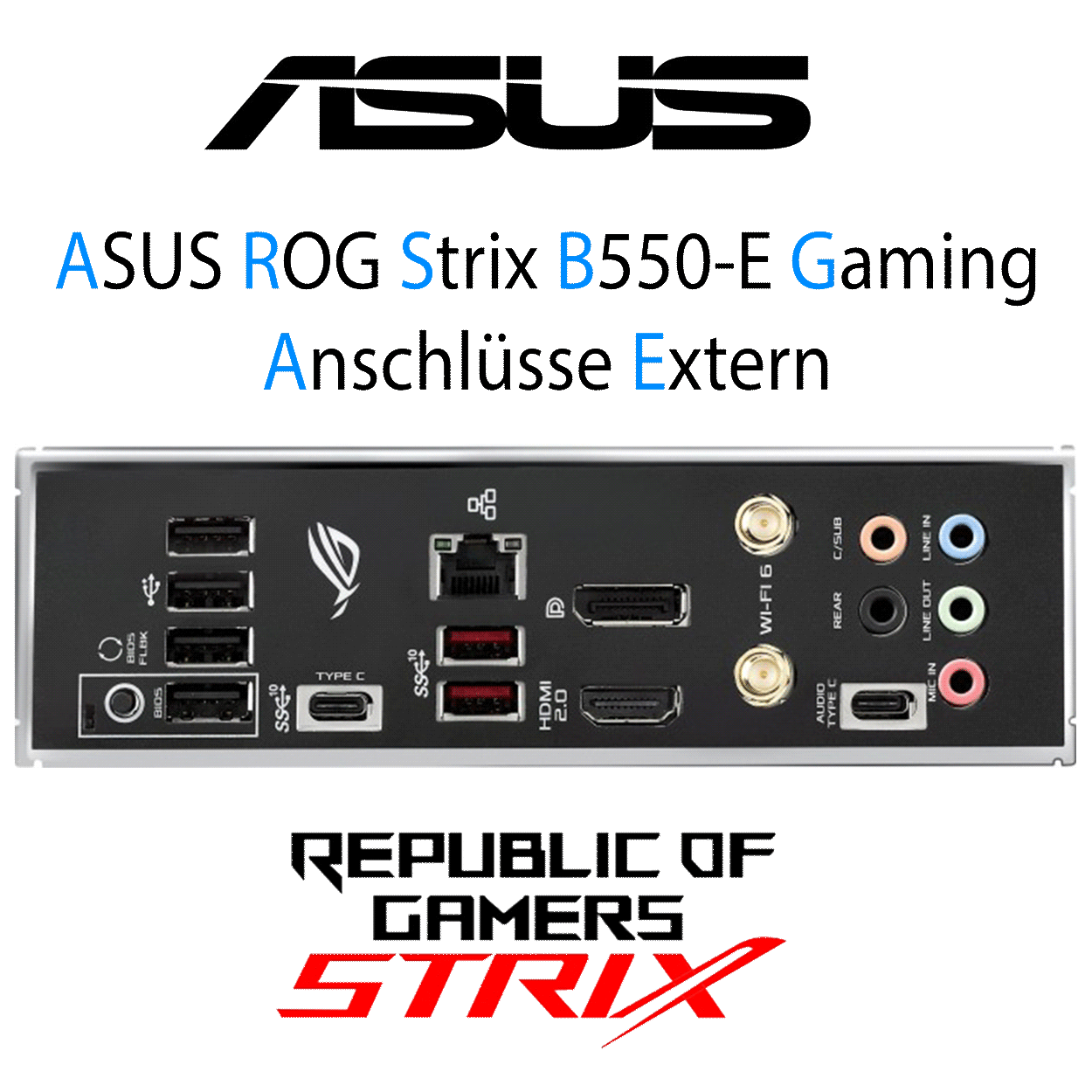 PC Bundle - AMD Ryzen 7 5700X - Asus Rog Strix B550-F Gaming - 16GB DDR4-3200 DDR4 Dual Kit schwarz