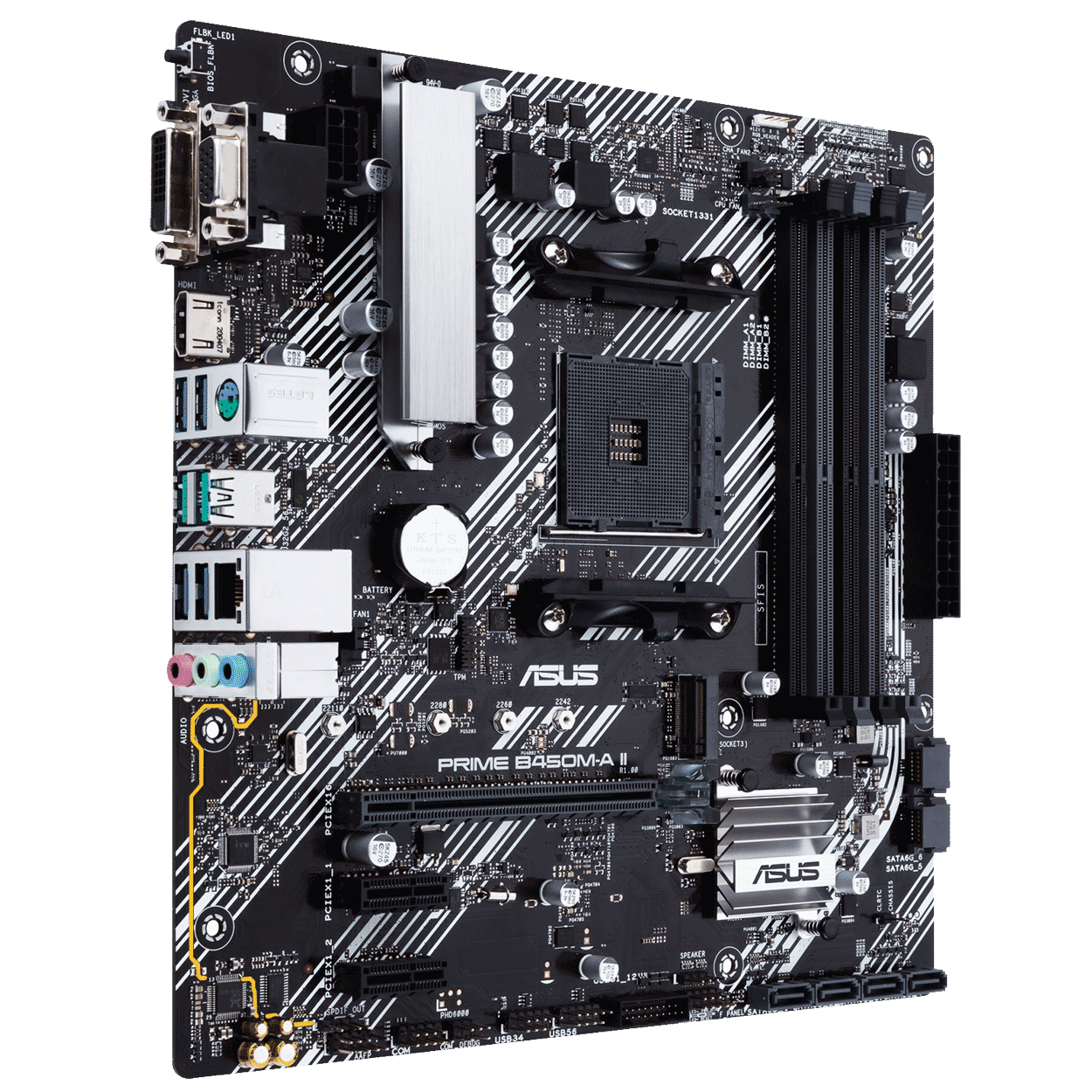 PC Bundle - AMD Ryzen 5 5500GT - ASUS Prime B450M-A II AM4 - 16GB DDR4-3200 Dual Kit schwarz