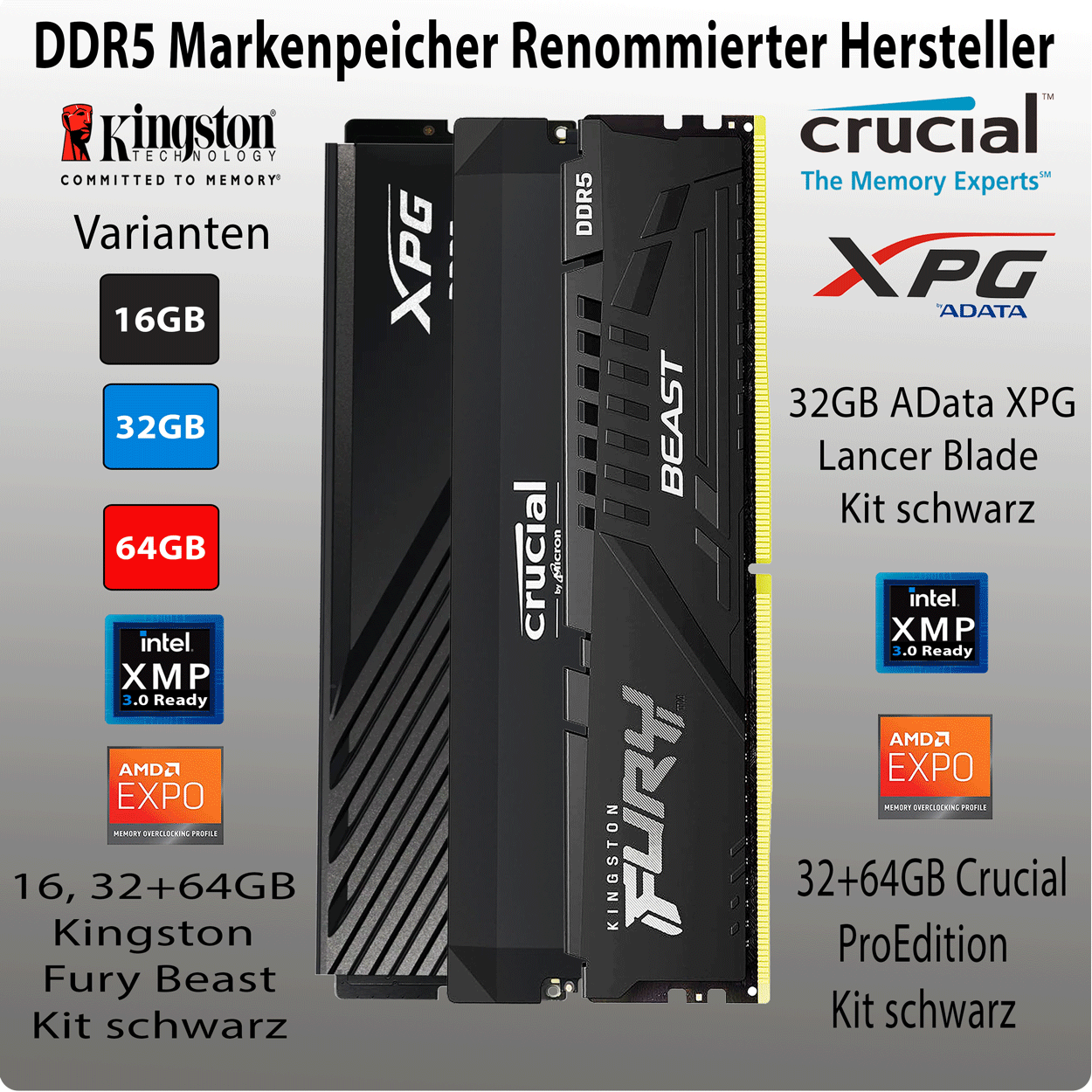 PC Bundle - Intel Core i5 Ultra 245KF - ASUS TUF Gaming B860-Plus WIFI - 16GB Kingston Fury Beast DDR5-6000 Kit