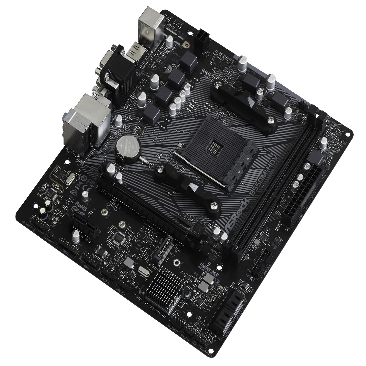 PC Bundle - AMD Ryzen 5 5500 Box - ASRock B550M-HDV DDR4 Mainboard - 16GB DDR4-3200 Kit