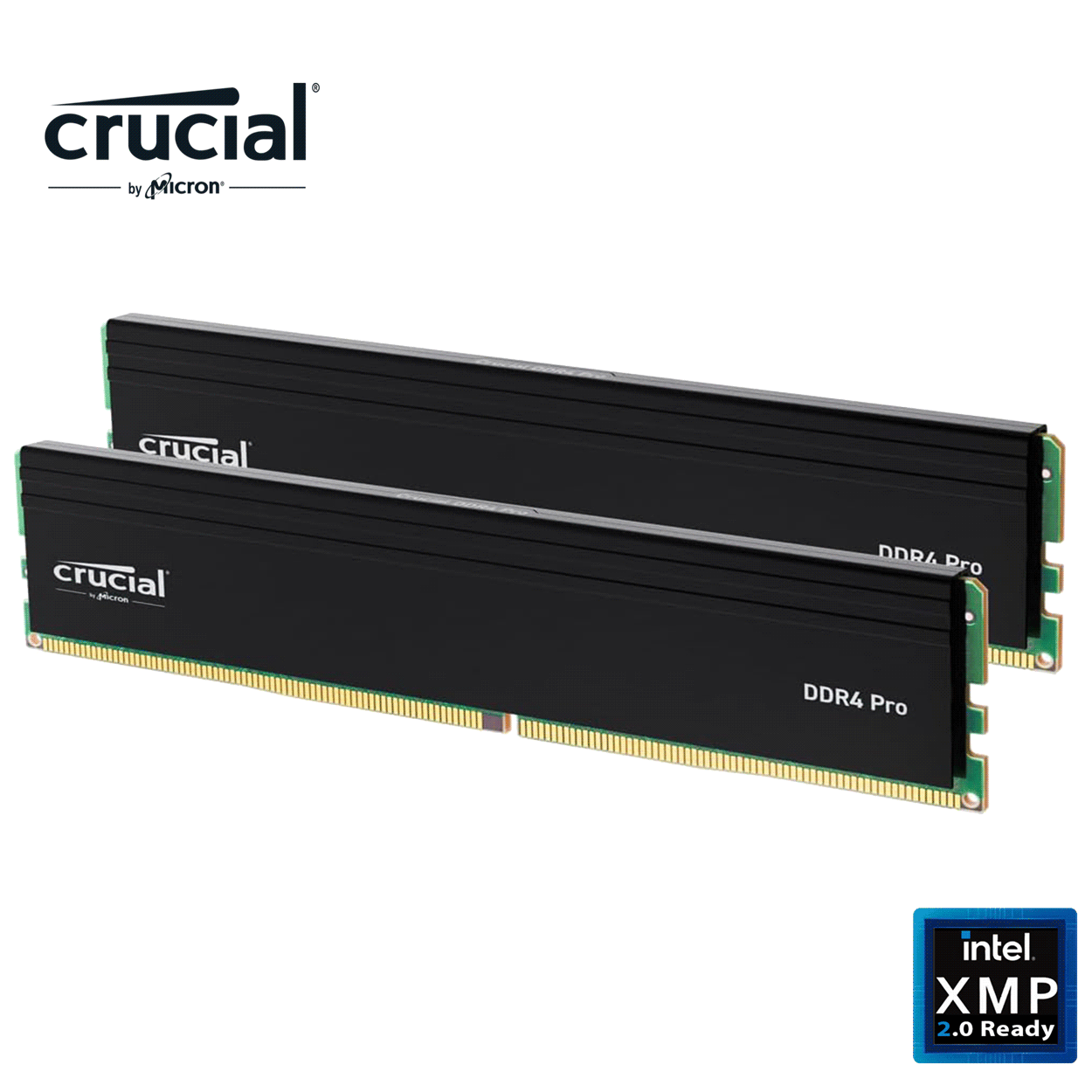 64GB Crucial Pro (2 x16GB) DDR4-3200 DIMM CL22-22-22 Dual Kit schwarz
