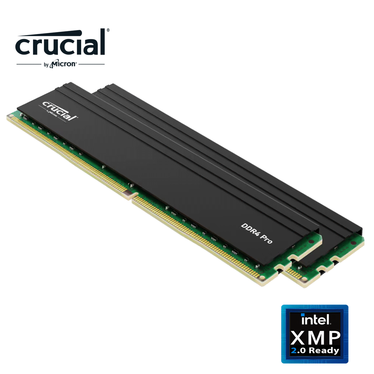 64GB Crucial Pro (2 x16GB) DDR4-3200 DIMM CL22-22-22 Dual Kit schwarz