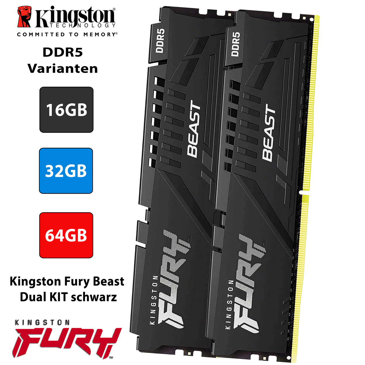 PC Bundle - AMD Ryzen 7 7800X3D - Asus Rog Strix B650E-F Gaming - 16GB Kingston Fury Beast DDR5-6000 Kit 