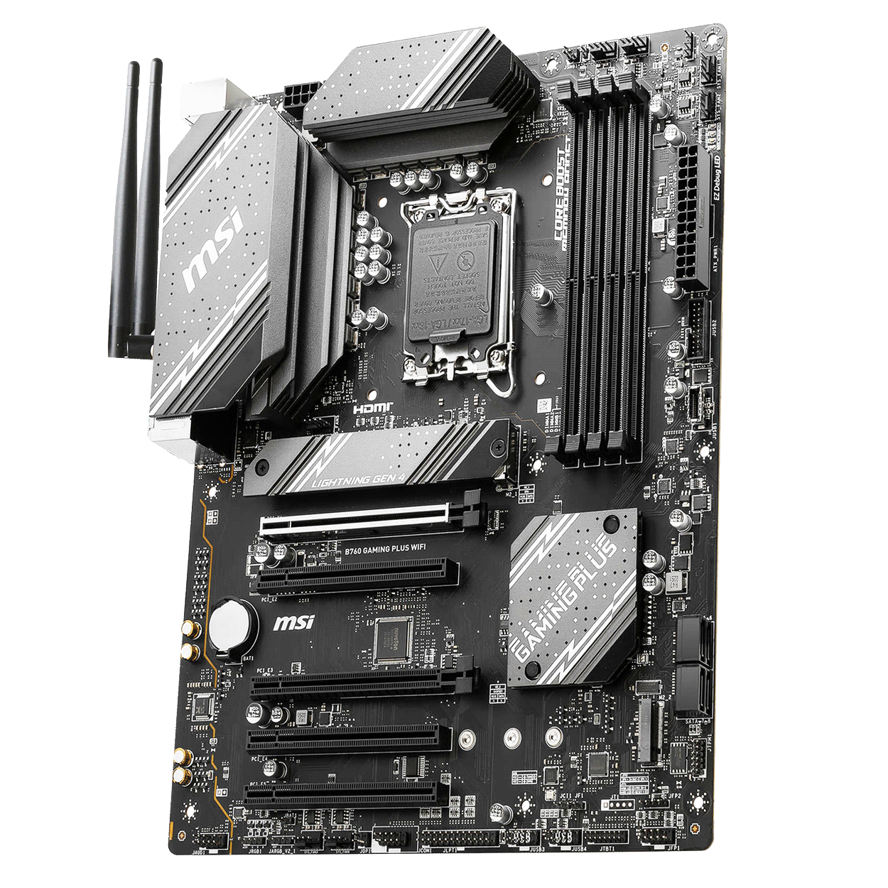 PC Bundle - Intel Core i7 12700KF - MSI B760 Gaming Plus - 16GB Kingston Fury Beast DDR5-6000MHz Kit schwarz
