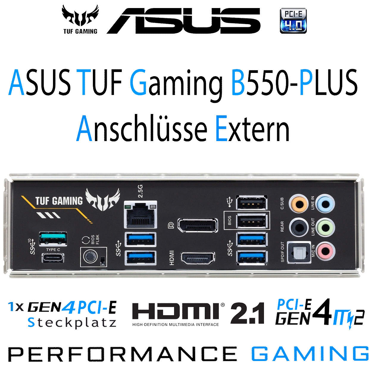 PC Bundle - AMD Ryzen 7 5700X3D - ASUS TUF GAMING B550-PLUS - 16GB DDR4-3200 Dual Kit schwarz