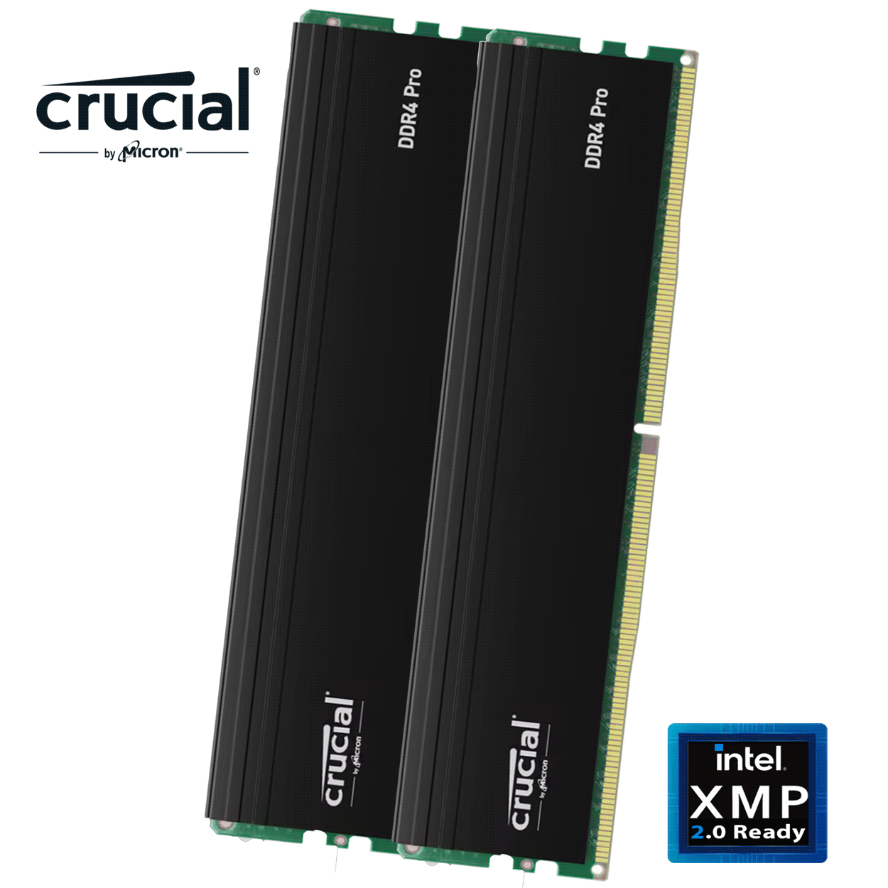 64GB Crucial Pro (2 x16GB) DDR4-3200 DIMM CL22-22-22 Dual Kit schwarz