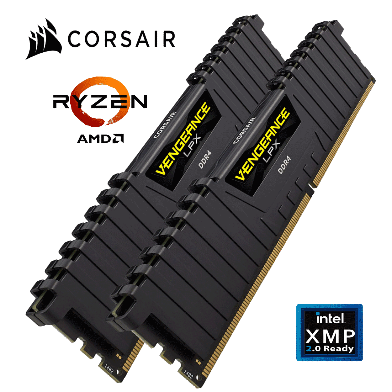 32GB Corsair Vengeance LPX DDR4-3600 CL18 Dual Kit schwarz (AMD Ryzen optimiert)