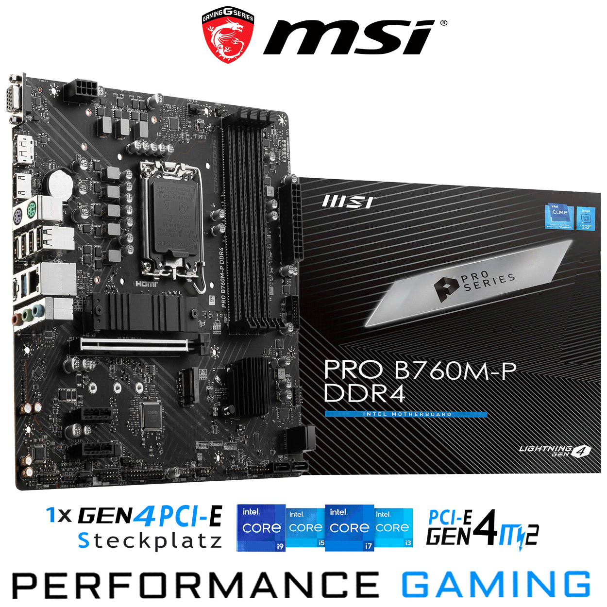 PC Bundle - Intel Core i3 12100F - MSI PRO B760M-P DDR4 - 16GB Fury Beast DDR4-3200MHz Kit schwarz PC Bundle - Intel Core i3 12100F - MSI PRO B760M-P DDR4 - 16GB Fury Beast DDR4-3200MHz Kit schwarz