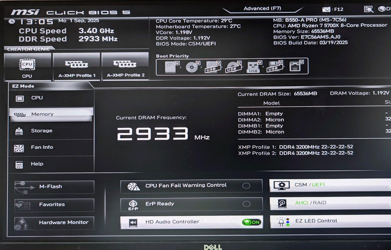 64GB Crucial Pro (2 x16GB) DDR4-3200 DIMM CL22-22-22 Dual Kit schwarz