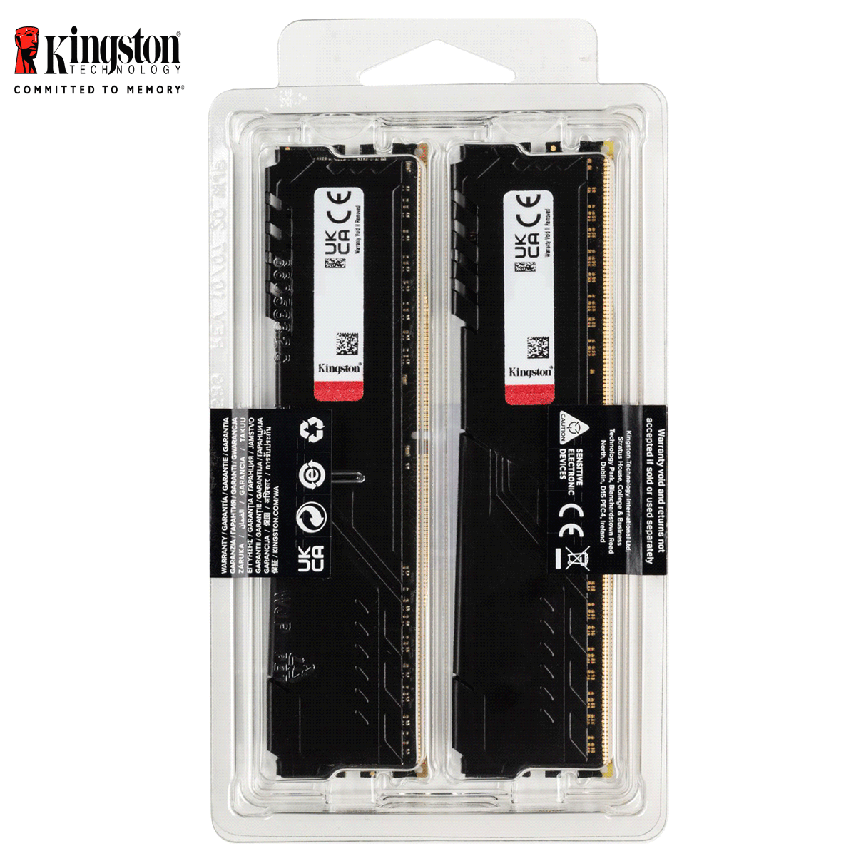 64GB Kingston FURY Beast DDR4-3200 CL16-20-20 DIMM (2x 32GB) Dual Kit of 2 schwarz 