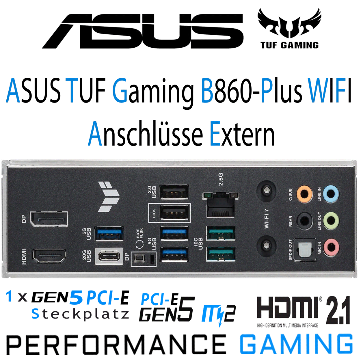 PC Bundle - Intel Core i7 Ultra 265K - ASUS TUF Gaming B860-Plus WIFI - 64GB Kingston Fury Beast DDR5-6000 Kit
