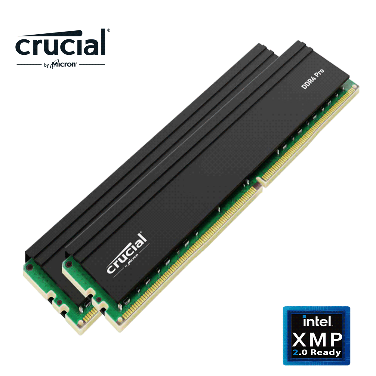 64GB Crucial Pro (2 x16GB) DDR4-3200 DIMM CL22-22-22 Dual Kit schwarz