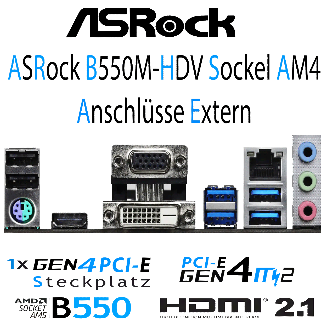 PC Bundle - AMD Ryzen 5 5500 Box - ASRock B550M-HDV DDR4 Mainboard - 16GB DDR4-3200 Kit