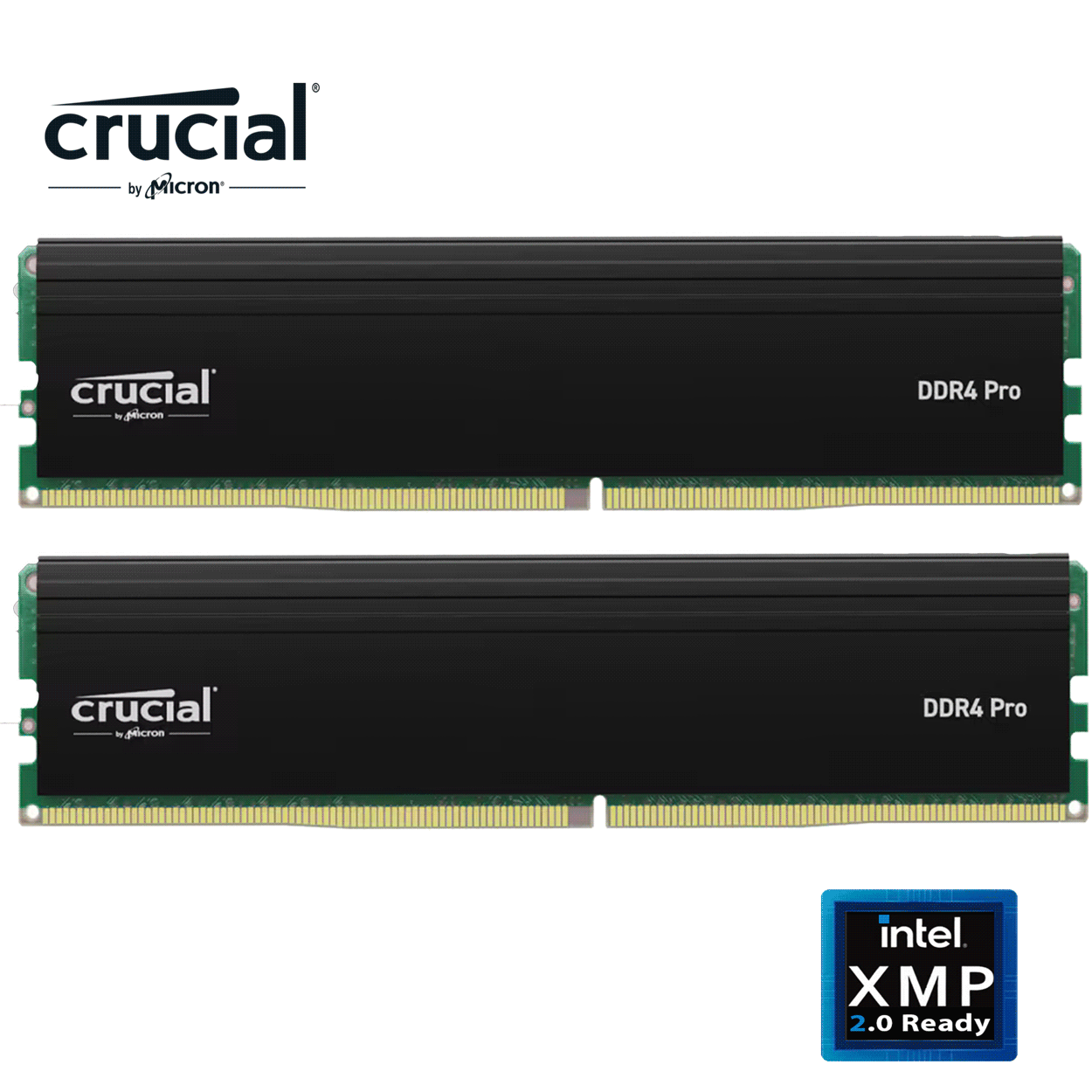 64GB Crucial Pro (2 x16GB) DDR4-3200 DIMM CL22-22-22 Dual Kit schwarz