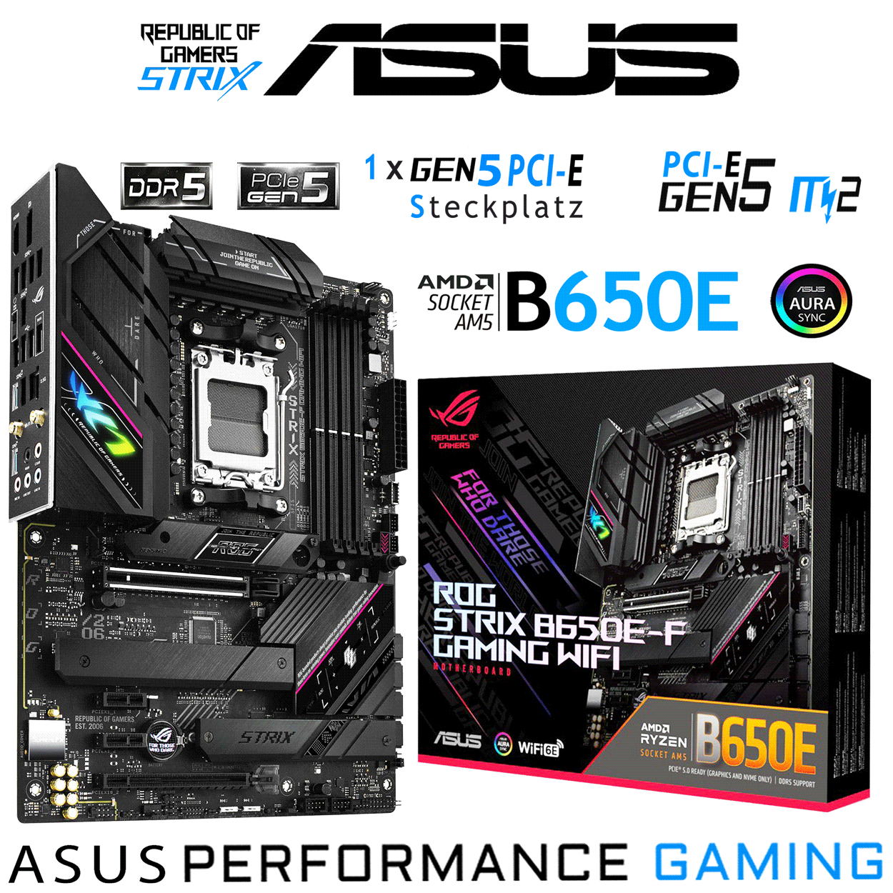 PC Bundle - AMD Ryzen 5 7600X3D - Asus Rog Strix B650E-F Gaming - 16GB Kingston Fury Beast DDR5-6000 Kit